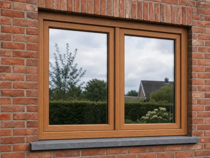Houten kozijnen met warme natuurlijke uitstraling